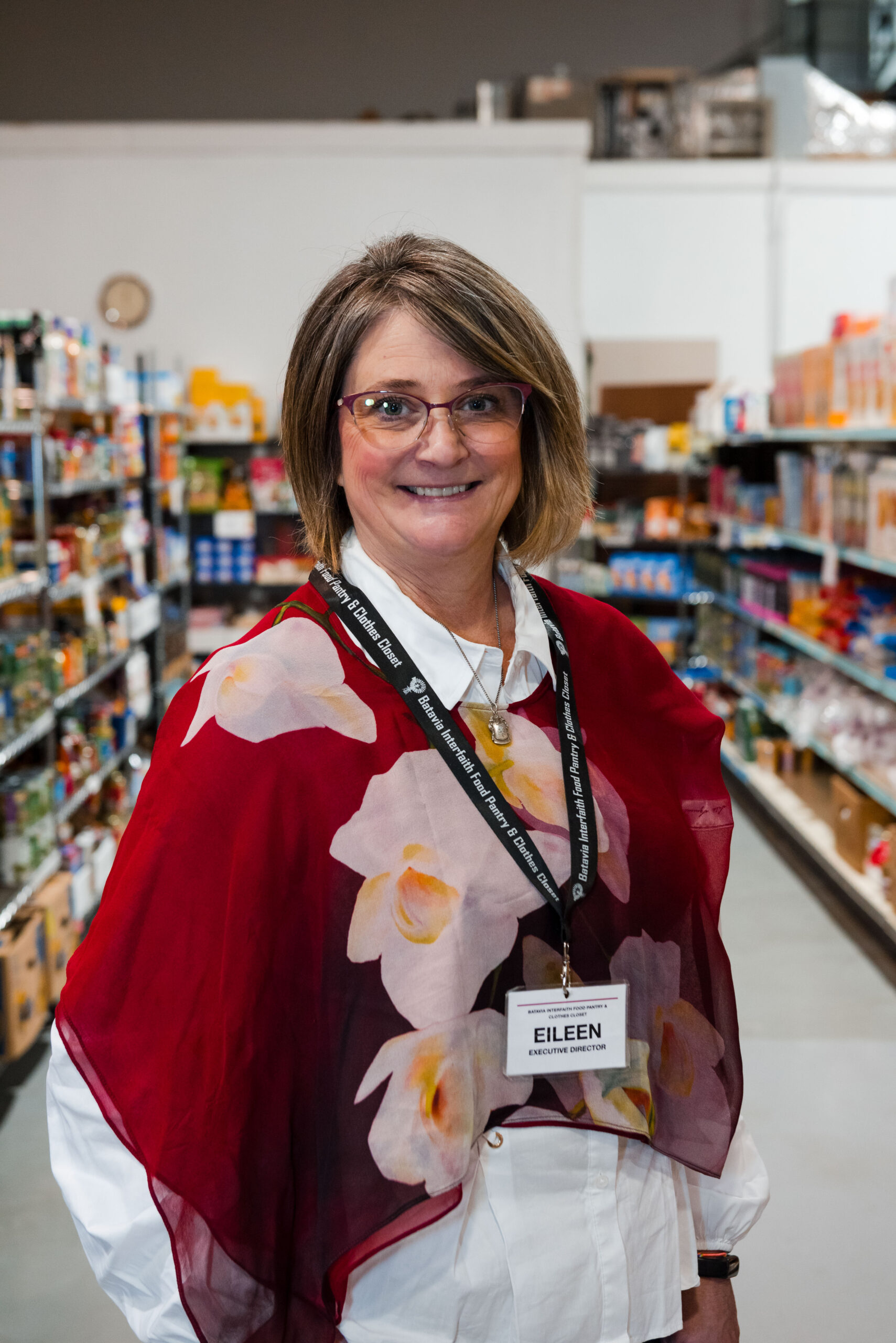 Eileen Pisaro, Executive Director of the Batavia Interfaith Food Pantry & Clothes Closet